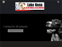 Tablet Screenshot of lakenonaanimalclinic.com